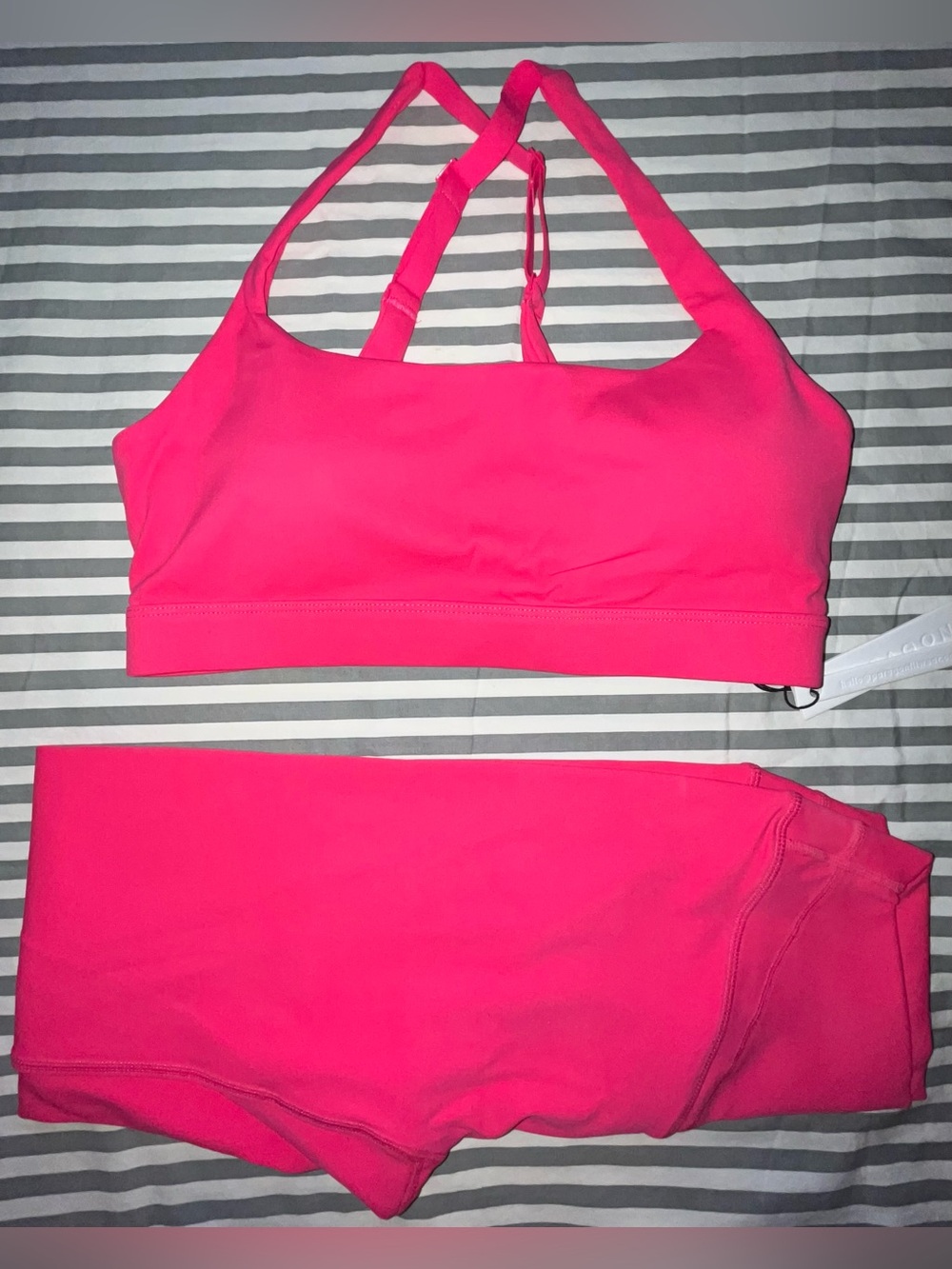 Paragon Fitwear RecStretch SculptSeam Legging + Apex Sports Bra in Flirt Sz M